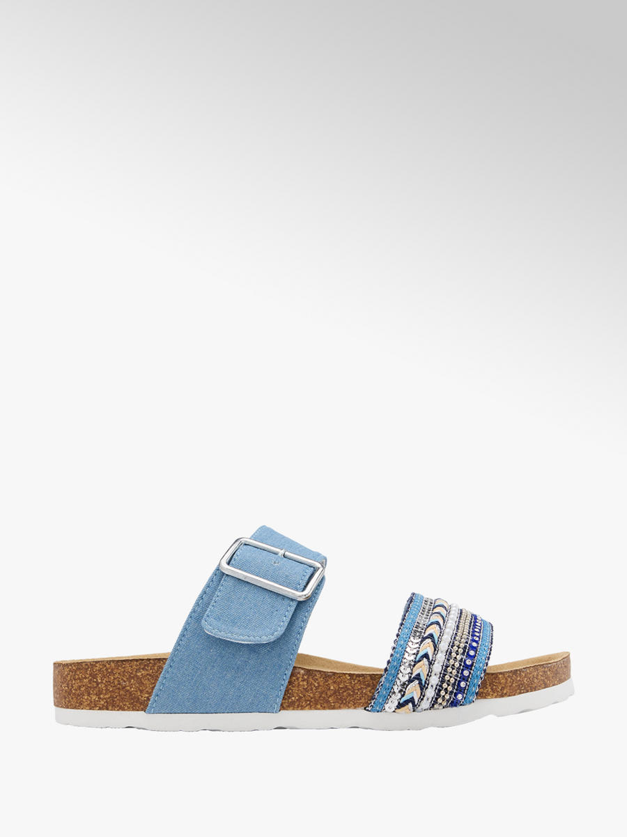 Pantolette von Graceland in blau DEICHMANN Slipper von Graceland in blau DEICHMANN